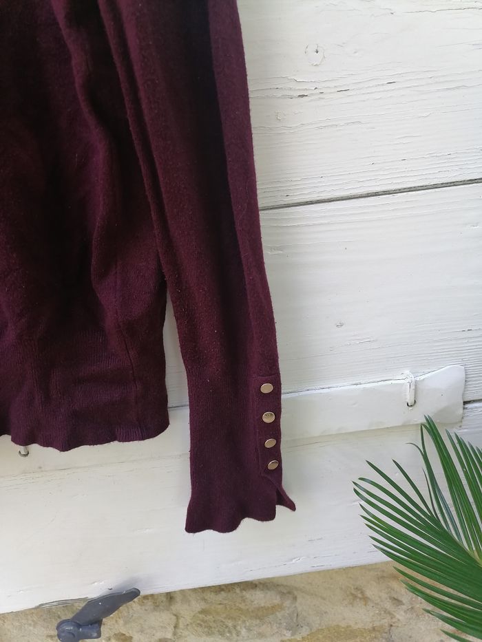Pull bordeaux Zara taille 36 - photo numéro 5