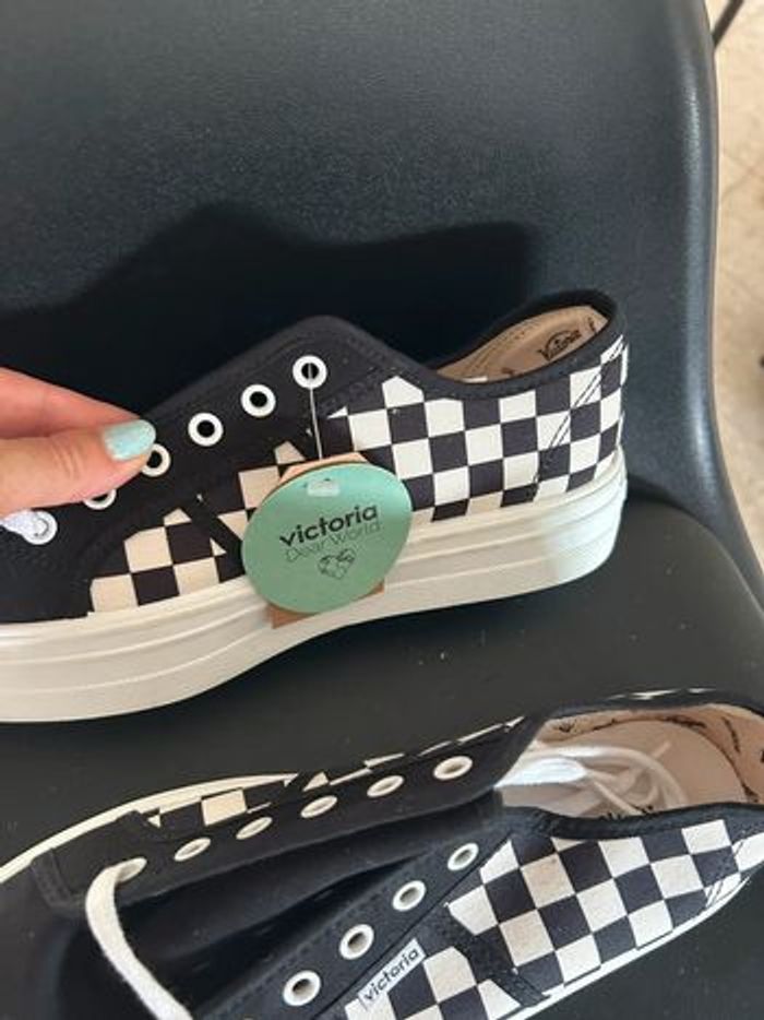 Chaussures basses Victoria damier - photo numéro 5