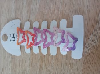 Lot 6 barrettes papillons fille - Très bon état