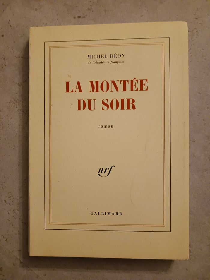 livre la montée du soir Michel Déon