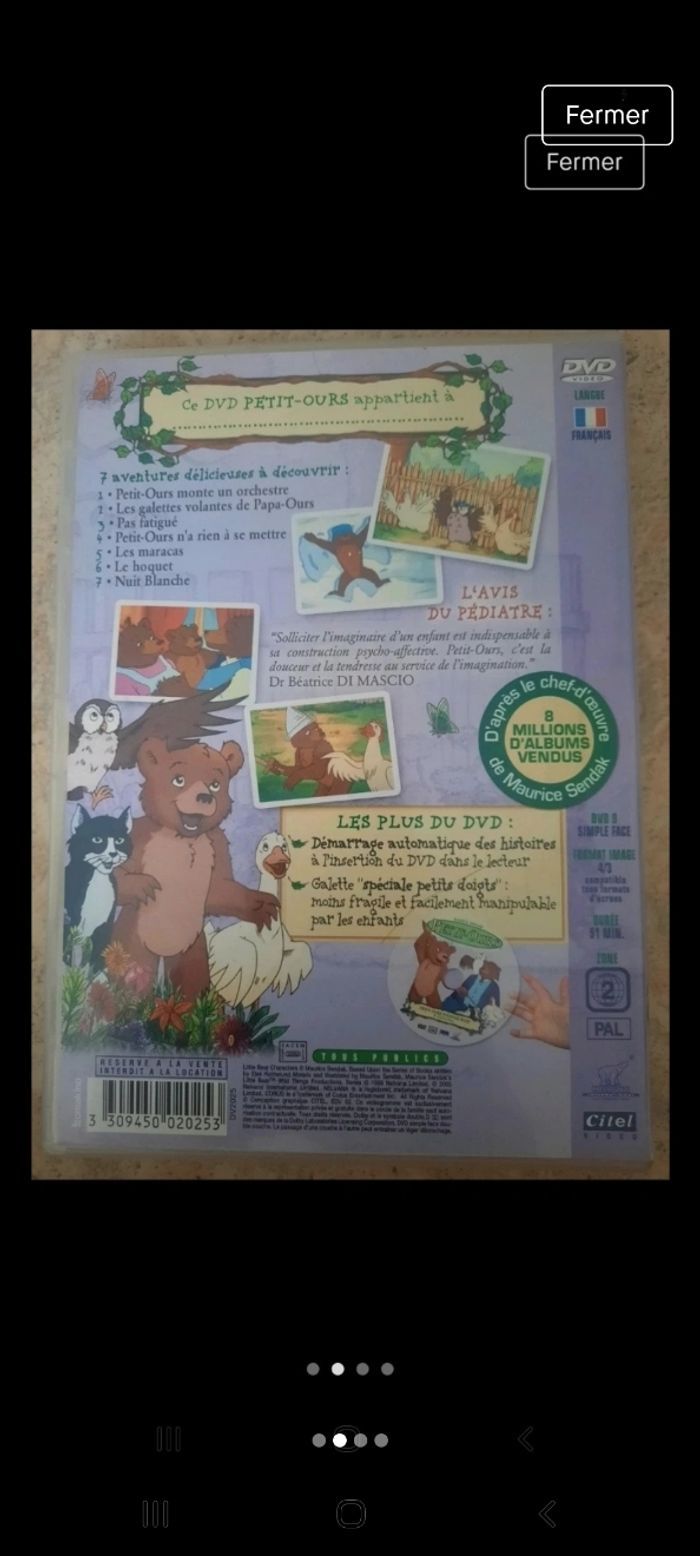 DVD Petit ours - photo numéro 2