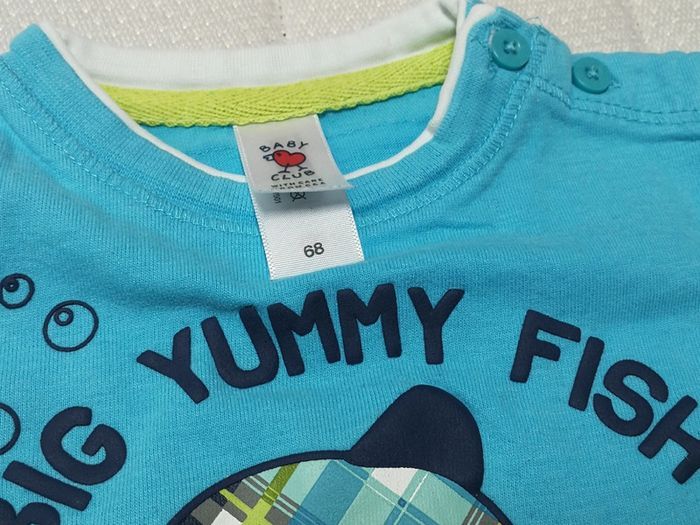 T-shirt MC bleu Baby club 6M - photo numéro 2