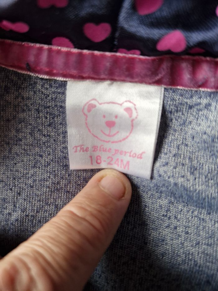 Magnifique veste velours coeurs et noeuds - photo numéro 7