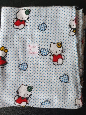 Tissu polaire hello kitty 80x30cm