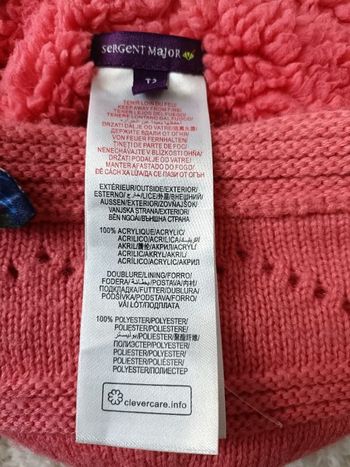 Chapka sergent major pour fille en T2 (24/36 mois)