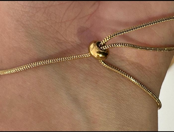 Bracelet en Spinelle et Acier Inoxydable Doré - Bijou Élégant et Naturel - photo numéro 2