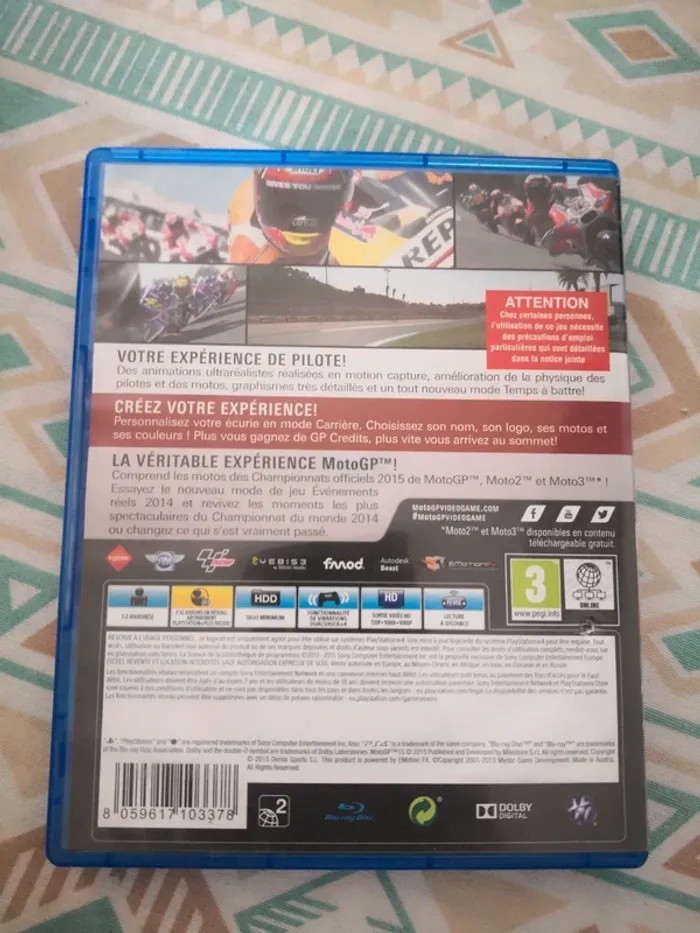Jeu vidéo pour ps4 moto gt 15 - photo numéro 2