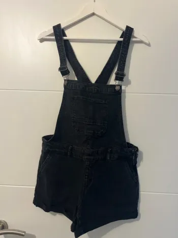 Salopette short jeans