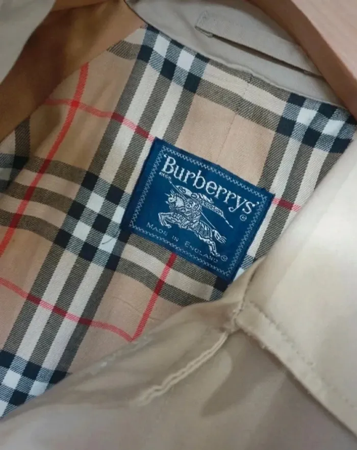 Trench Imper Parka Gabardine coton Burberry Taille L - photo numéro 6