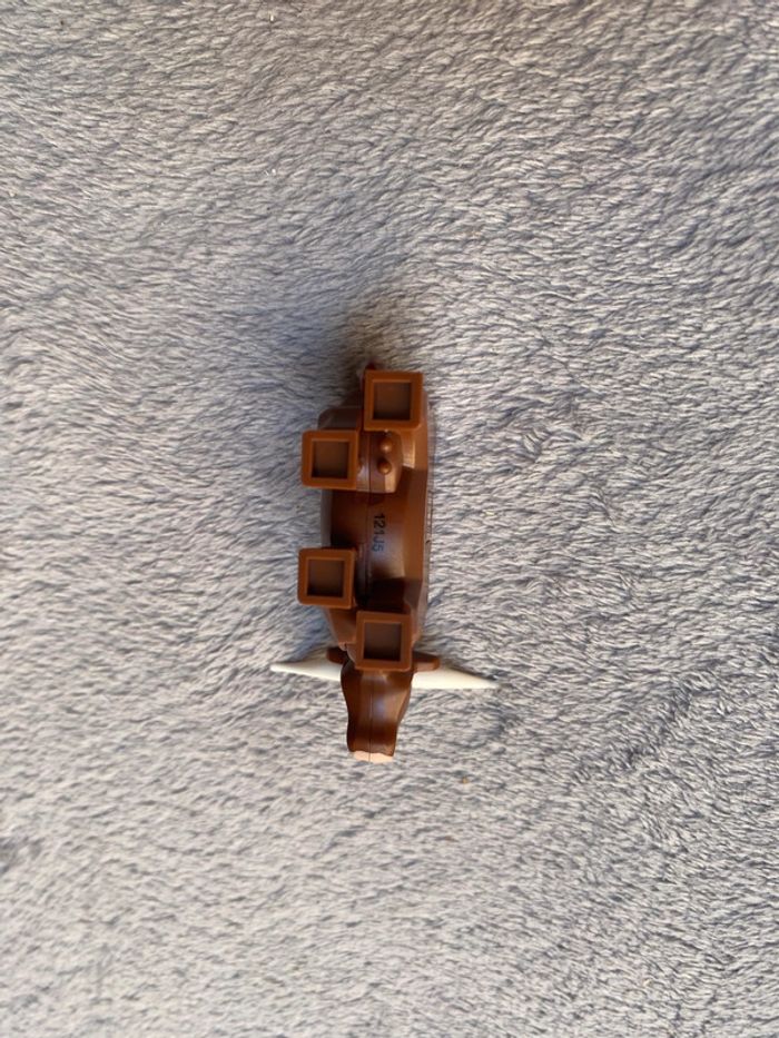 Lego vache Cow with Light Nougat Muzzle and White Spot on Head Pattern with Long Horns - photo numéro 8