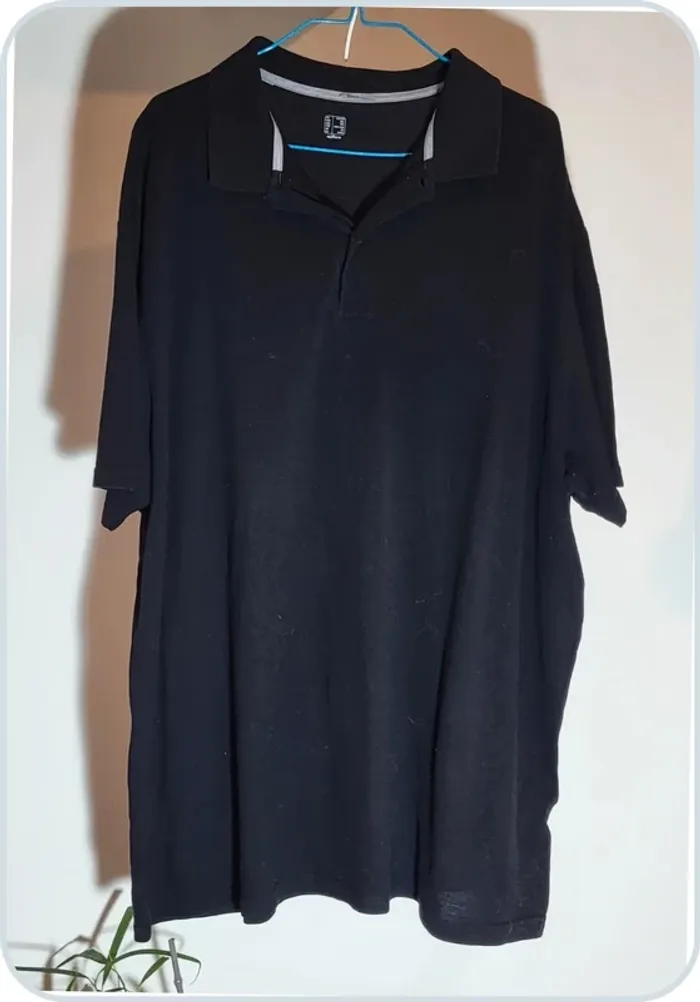 Polo noir Oxylane - 3XL - Très bon état