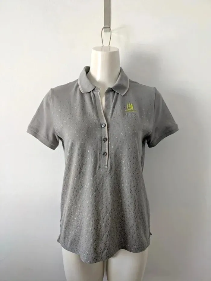 Polo gris et argenté - La Martina - taille 2 (38)