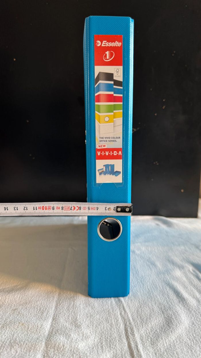 Classeur à levier Esselte Bleu - photo numéro 8