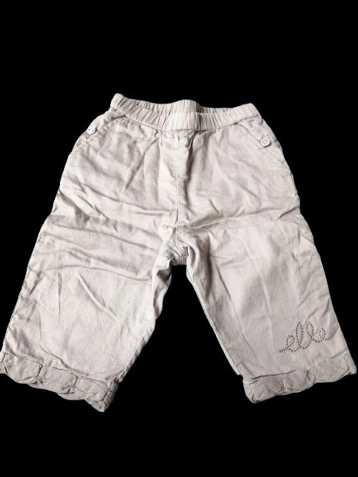 pantalon beige marque ELLE taille 3 mois - photo numéro 2