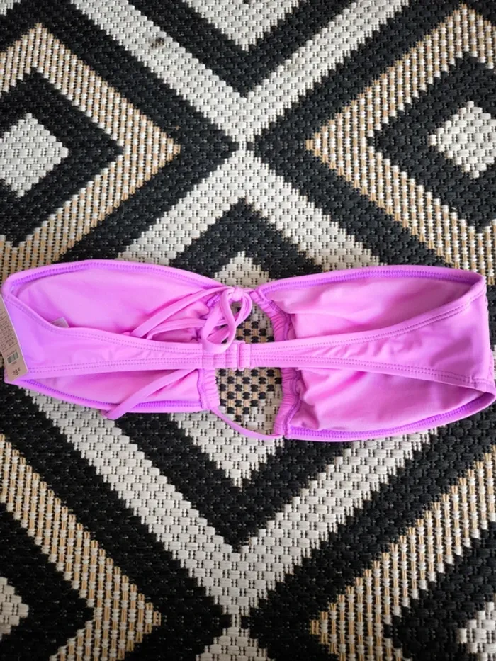 Haut de bikini bandeau rose – Ardene – Taille M - photo numéro 2