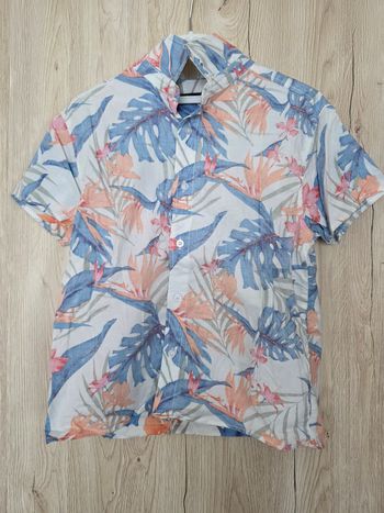 CHEMISE MANCHE COURTE GARÇON 👦 MOTIFS DESSUS TAILLE 6/7 ANS MARQUE TEX PORTER 1 1 FOIS