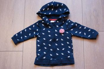 Veste/ gilet bleu marine. Fille 6 mois. Marque Sfera