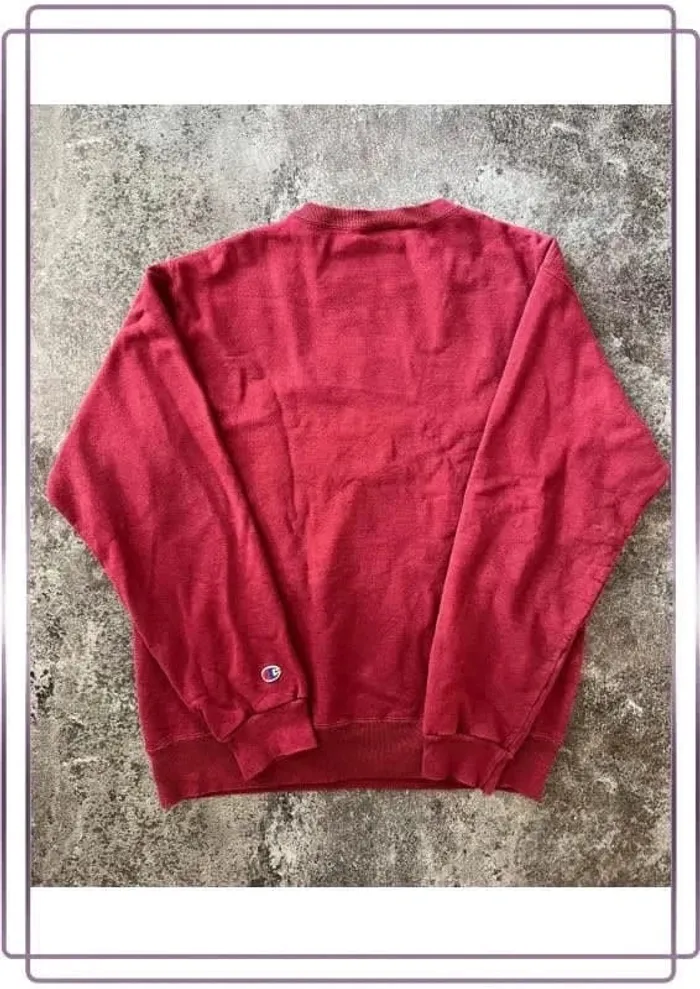 Sweat vintage Champion homme coton L - Men Crew neck hoodie - Girocollo - Herren Rundhalsausschnitt - photo numéro 4