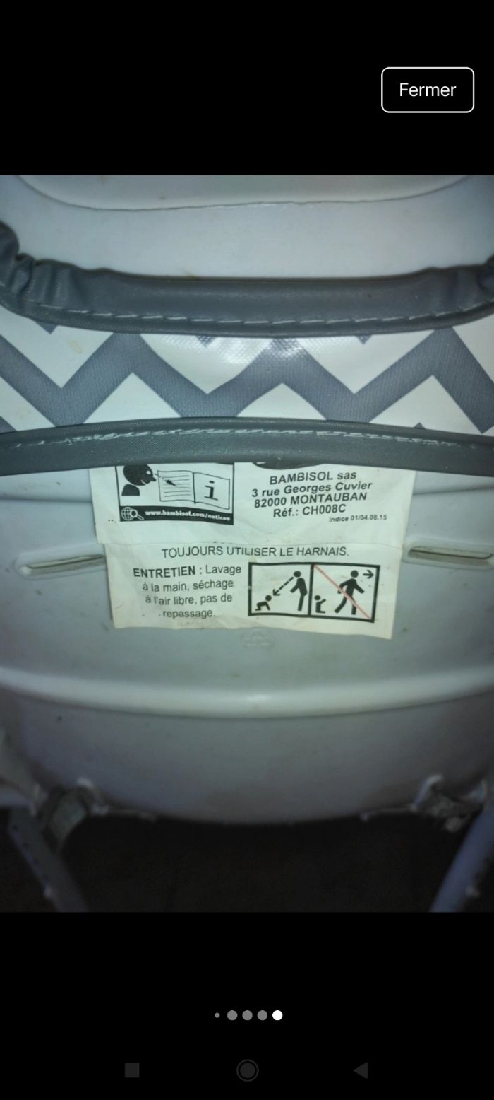 Chaise haute pas envoie via mondial Relay trop volumineux - photo numéro 6