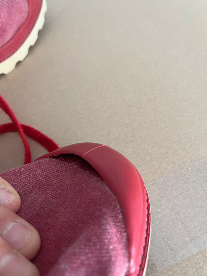 Baskets Montantes Rouge Palladium Taille 38 - photo numéro 9