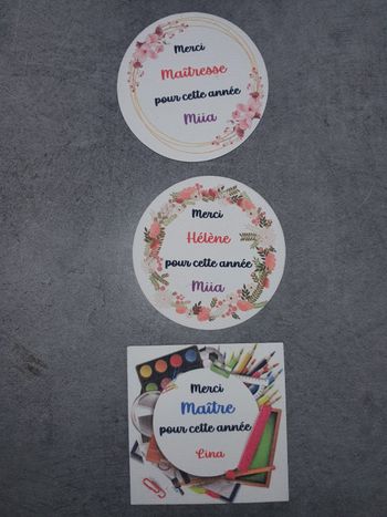 Aimant personnalisé photos maîtresse...