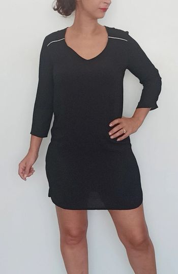 Robe droite blouse noire taille 38