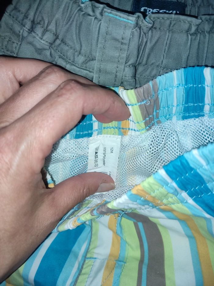 Lot short + 1 maillot de bain 12 mois - photo numéro 7
