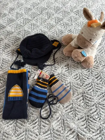 Lot écharpe, chapeau et gants  DPAM