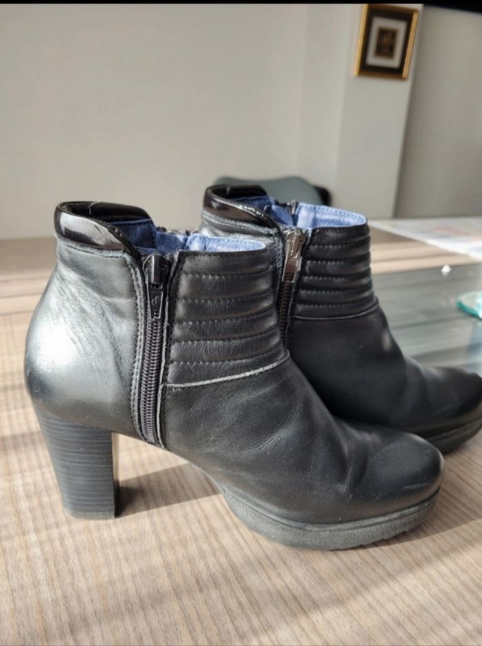 Bottines noir cuir Dorking taille 36 - photo numéro 9