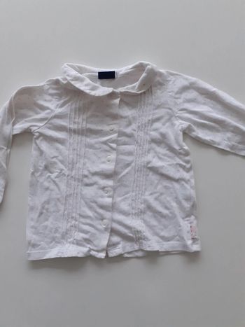 Chemise fille 23 mois blanc Sergent Major