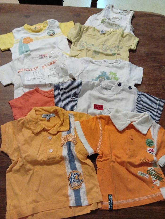 Lot de 9 haut manche courte taille 3 mois