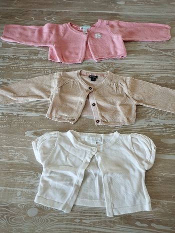 3 gilets courts 6 mois