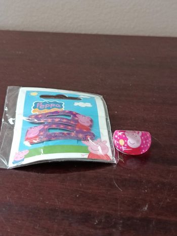 Accessoires Peppa pig (bagues et barrettes)