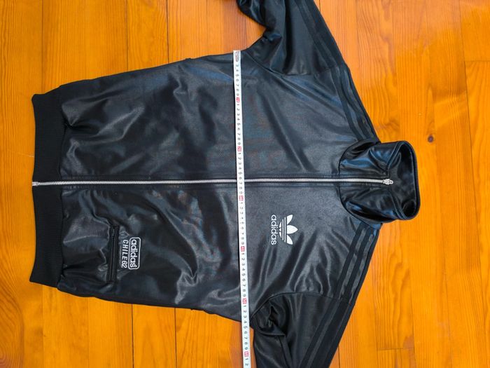 Veste Adidas - Chile 62 - Logo brodé - Noir/Argenté - Taille S - photo numéro 10