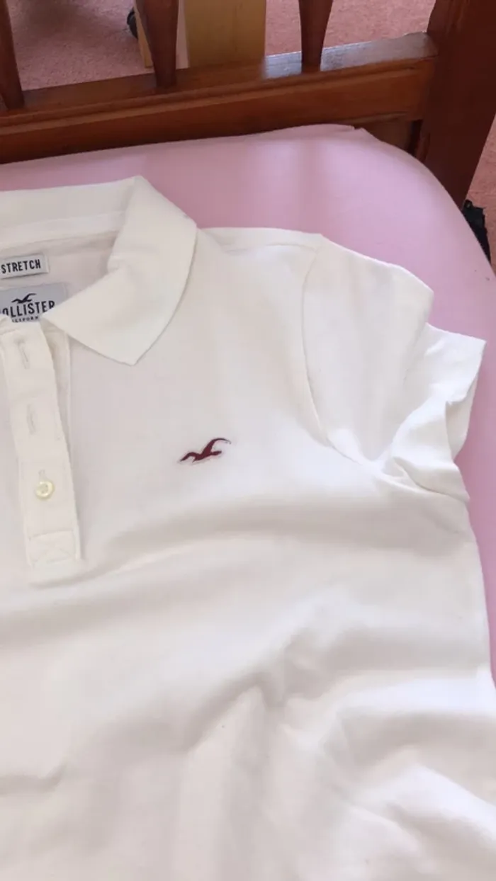 Polo hollister femme blanc - photo numéro 2