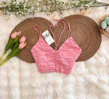 Top Zara rose taille M