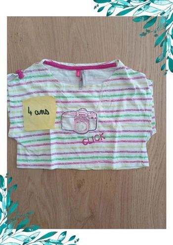 T-shirt crop top 4 ans