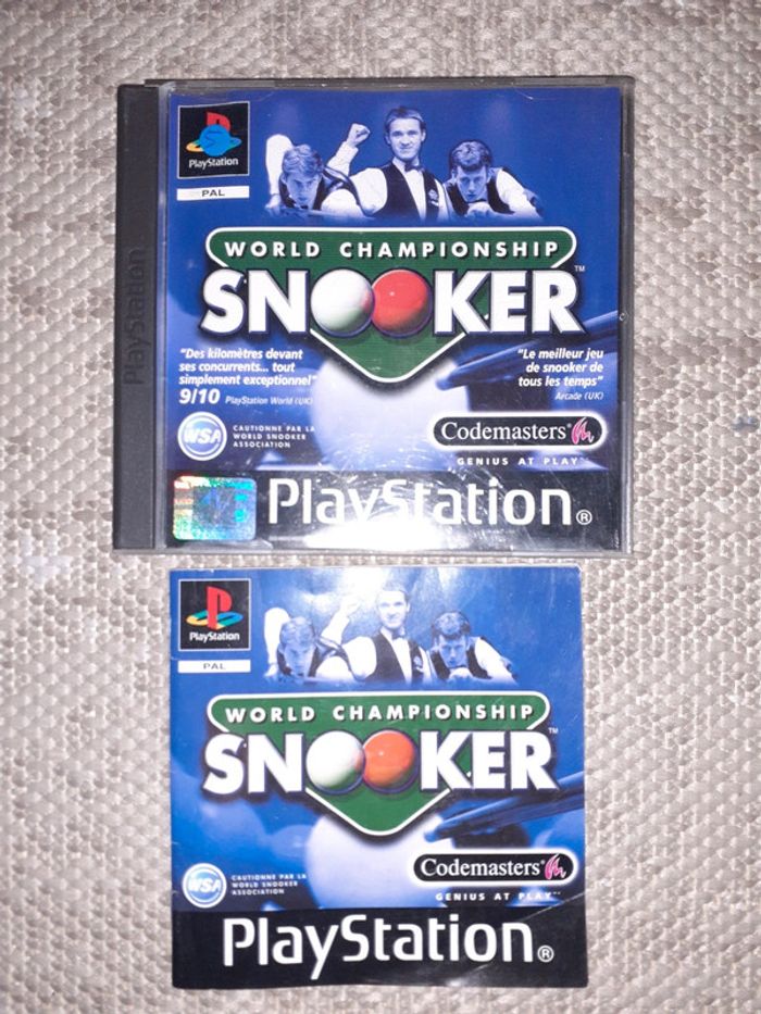 Playstation 1 ps1 world championship snooker