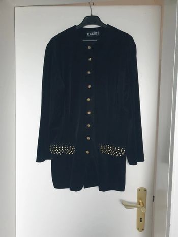 Magnifique gilet long en velours