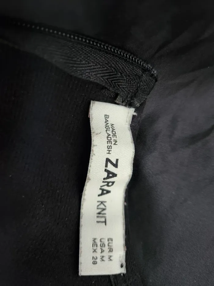 Robe effet cuir cloutée – Zara Knit – Taille M - photo numéro 3