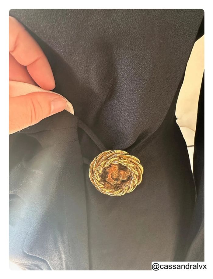 Haut blouse gros bouton doré - Georges Rech - photo numéro 3