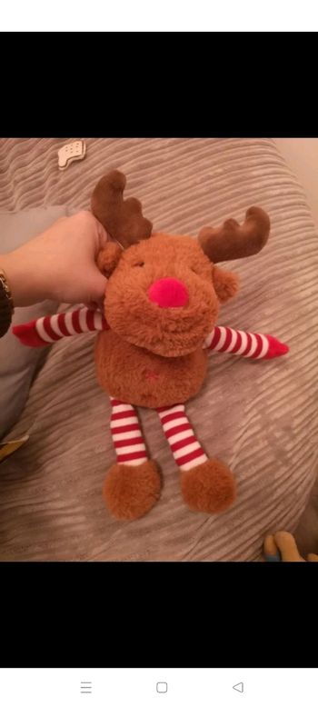 Renne peluche noel