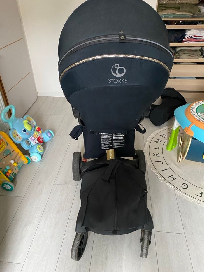 ✨ Poussette Premium Stokke Xplory X- Édition Limitée Gold/Black (Avec Nacelle) - photo numéro 10