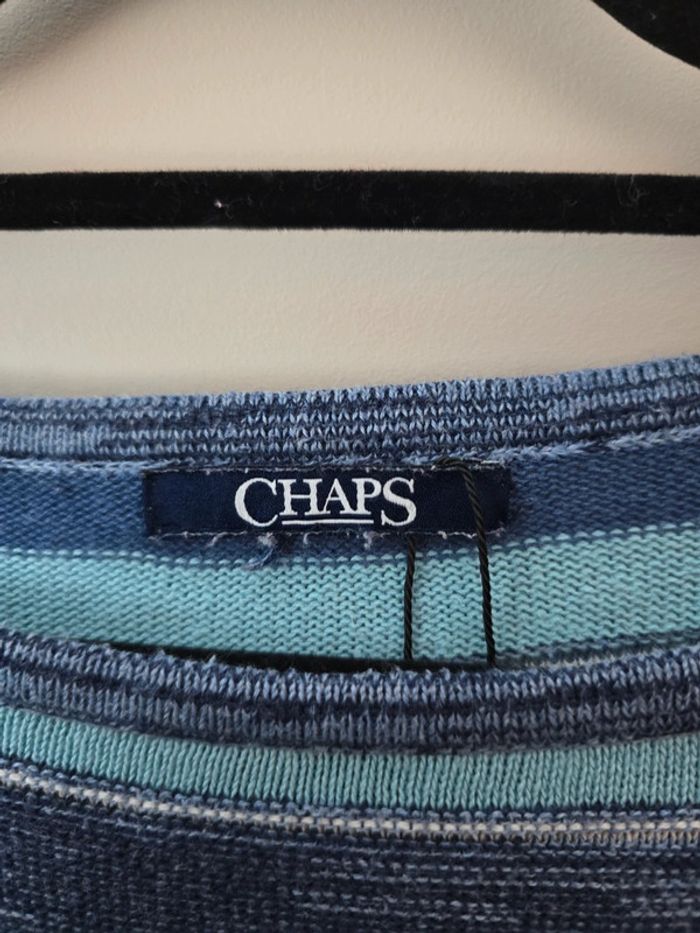 Pull Chaps manche 3/4 multicolore taille M - photo numéro 2