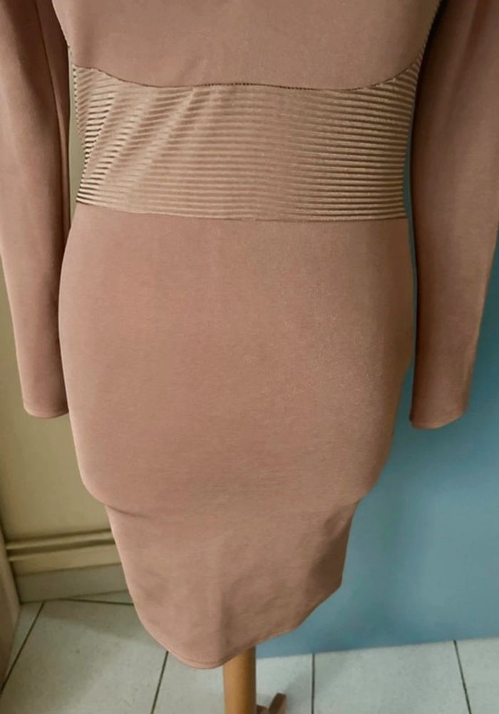 Robe chic à manches longues, rose poudrée, Boohoo - photo numéro 5
