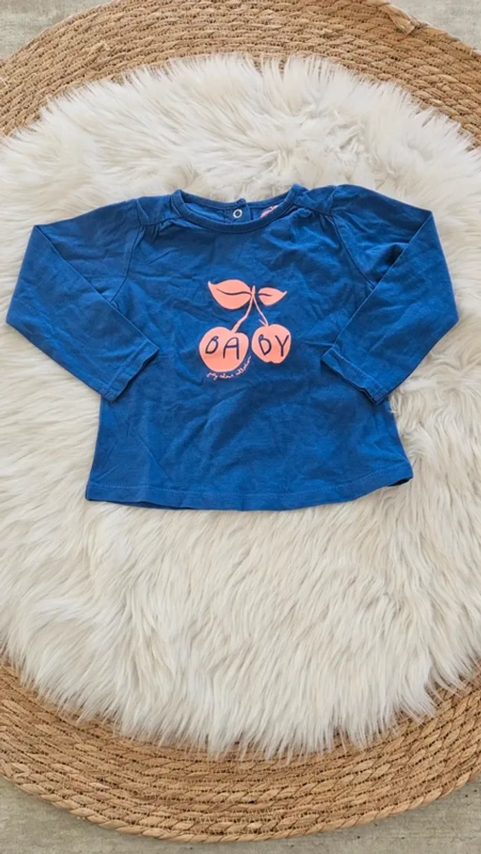 Lot de 6 tee shirts manche longue 18 mois fille - photo numéro 7