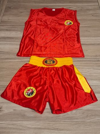 Ensemble de boxe pour enfants Mixte short tee-shirt rouge jaune 