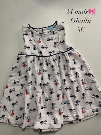 Robe 🎀 24 mois
