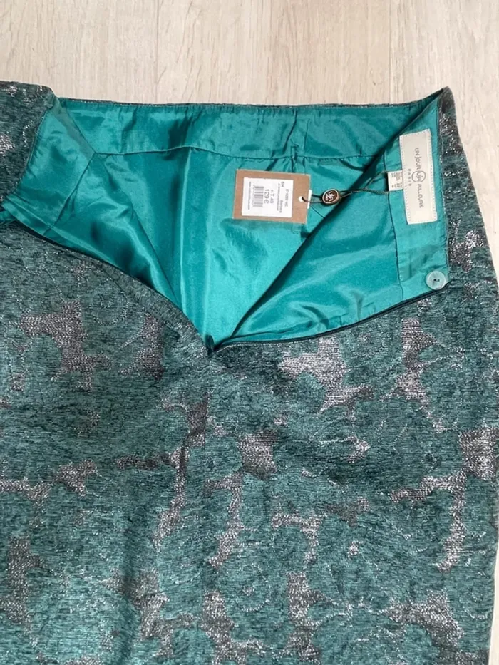 Skirt flowers Jupe Un Jour Ailleurs neuve avec étiquette NWT Womens FR 40 - photo numéro 6