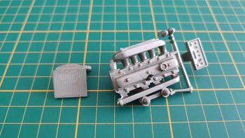 Moteur pièce détachée miniature Bburago burago Jaguar SS100 1937 1/18 1/18e 1/18ème #C33